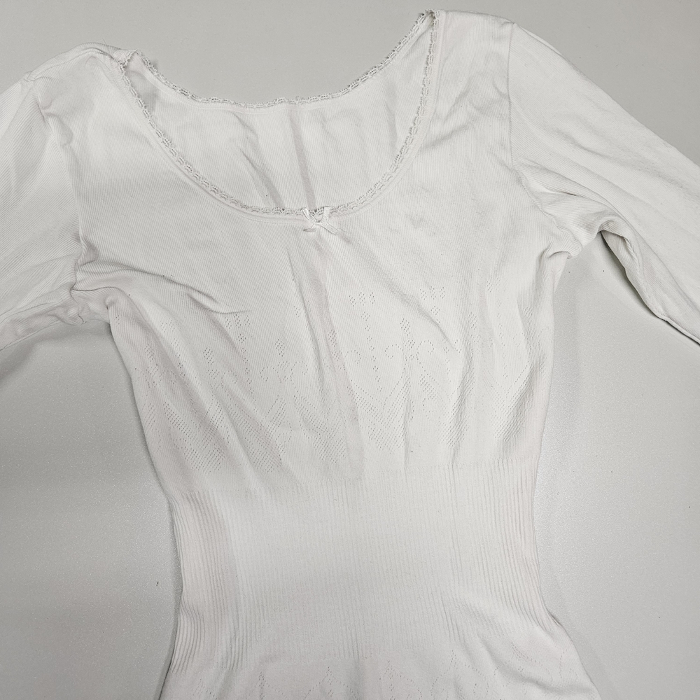 Elegant White Long Sleeve Top